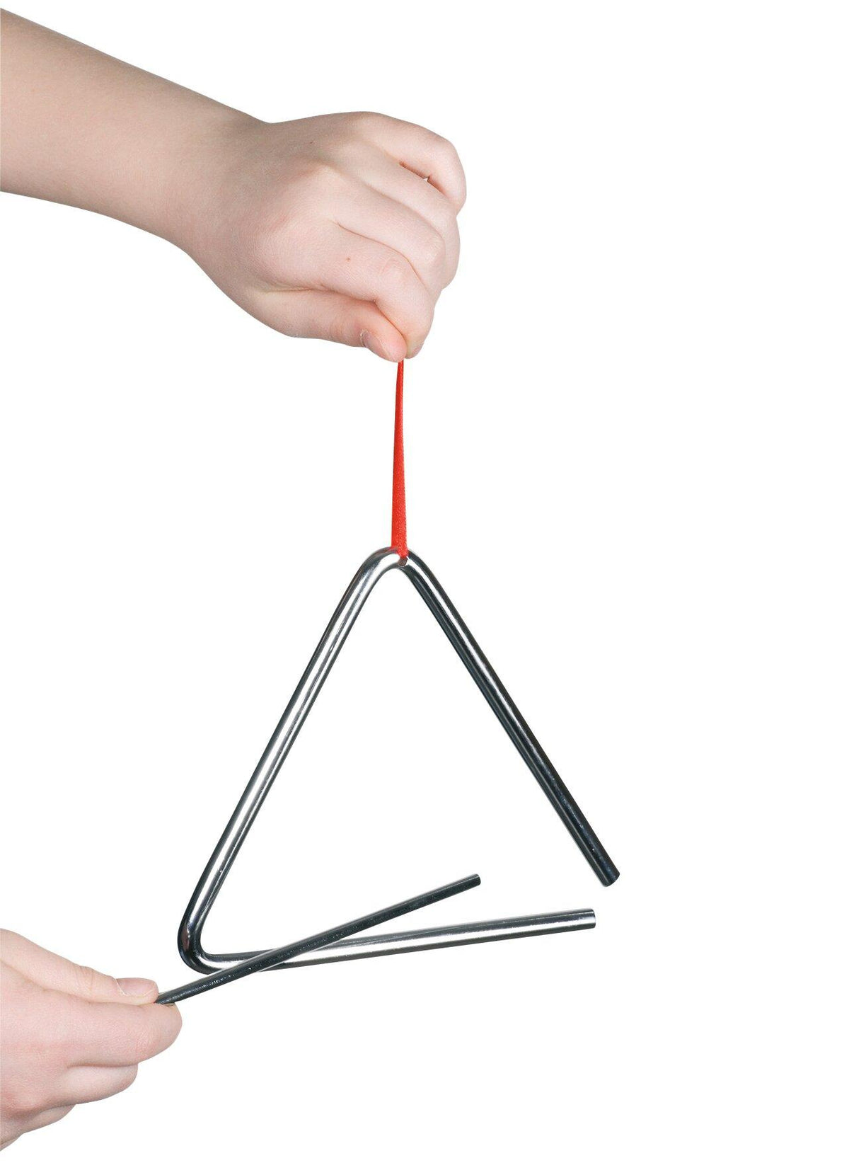 Triangel mit Metallstab, 16 cm, als Musikinstrument