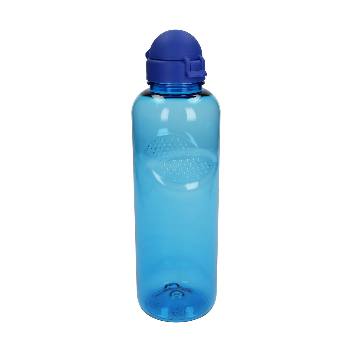 Trinkflasche Carve „Junior“, 1 l – Transparent blau / Blau