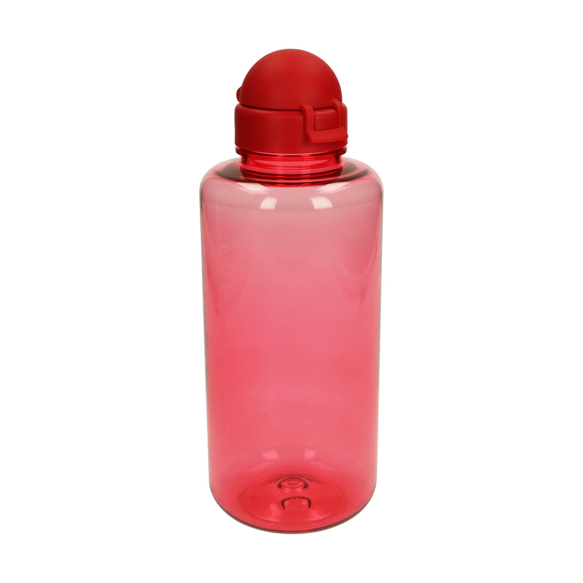 Trinkflasche „Junior“, 1,0 l – Transparent rot / Rot