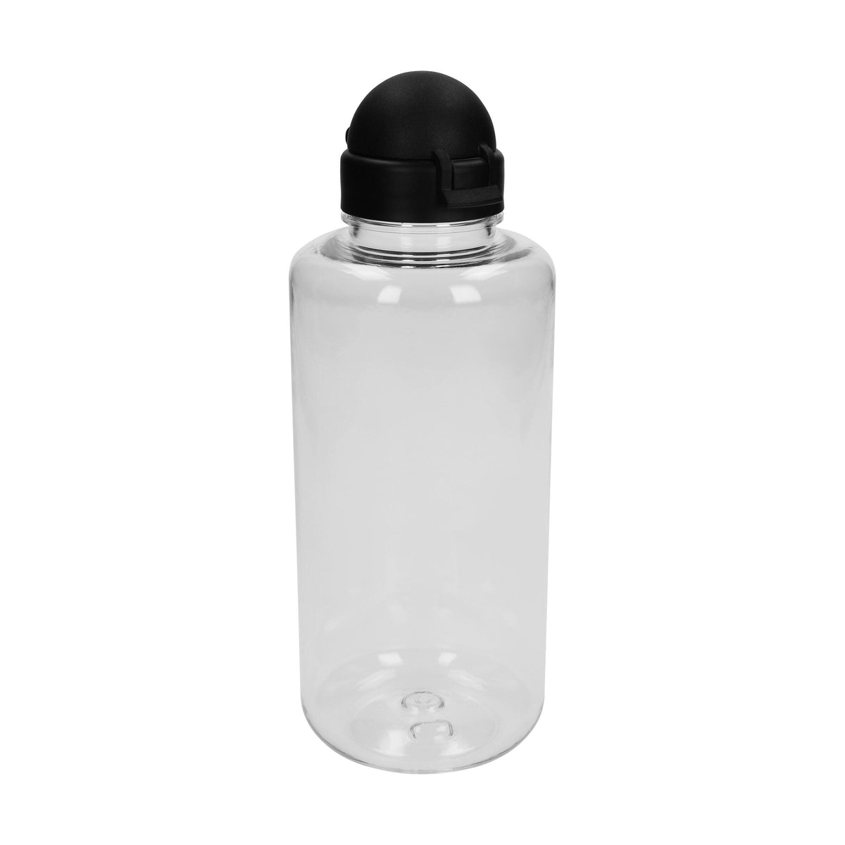 Trinkflasche „Junior“, 1,0 l – Transparent / Schwarz