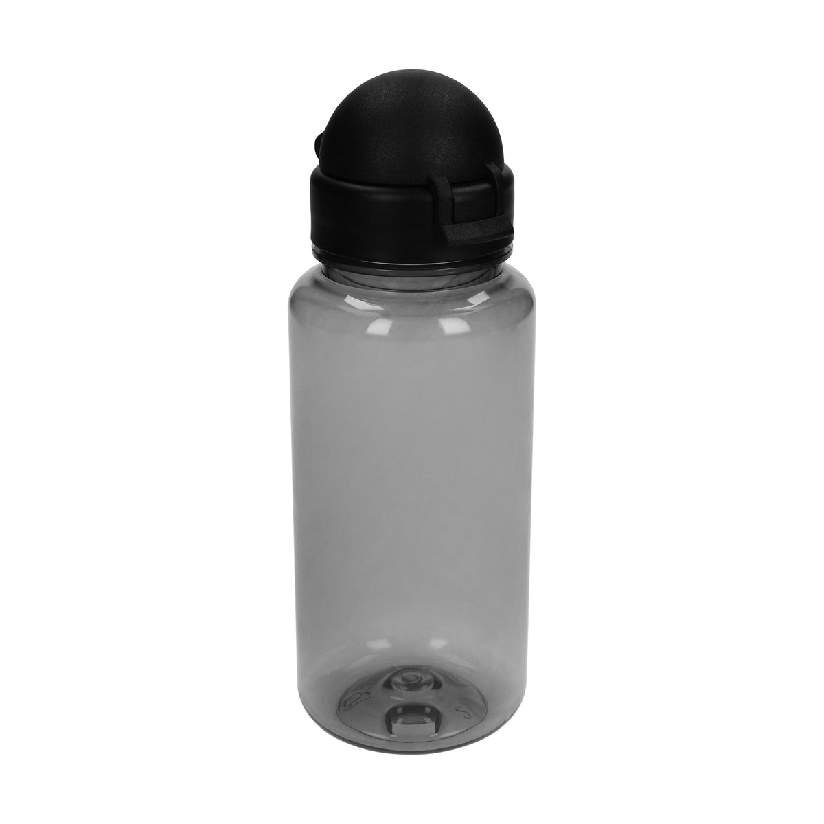 Trinkflasche „Junior“, 400 ml – Transparent/schwarz / Schwarz