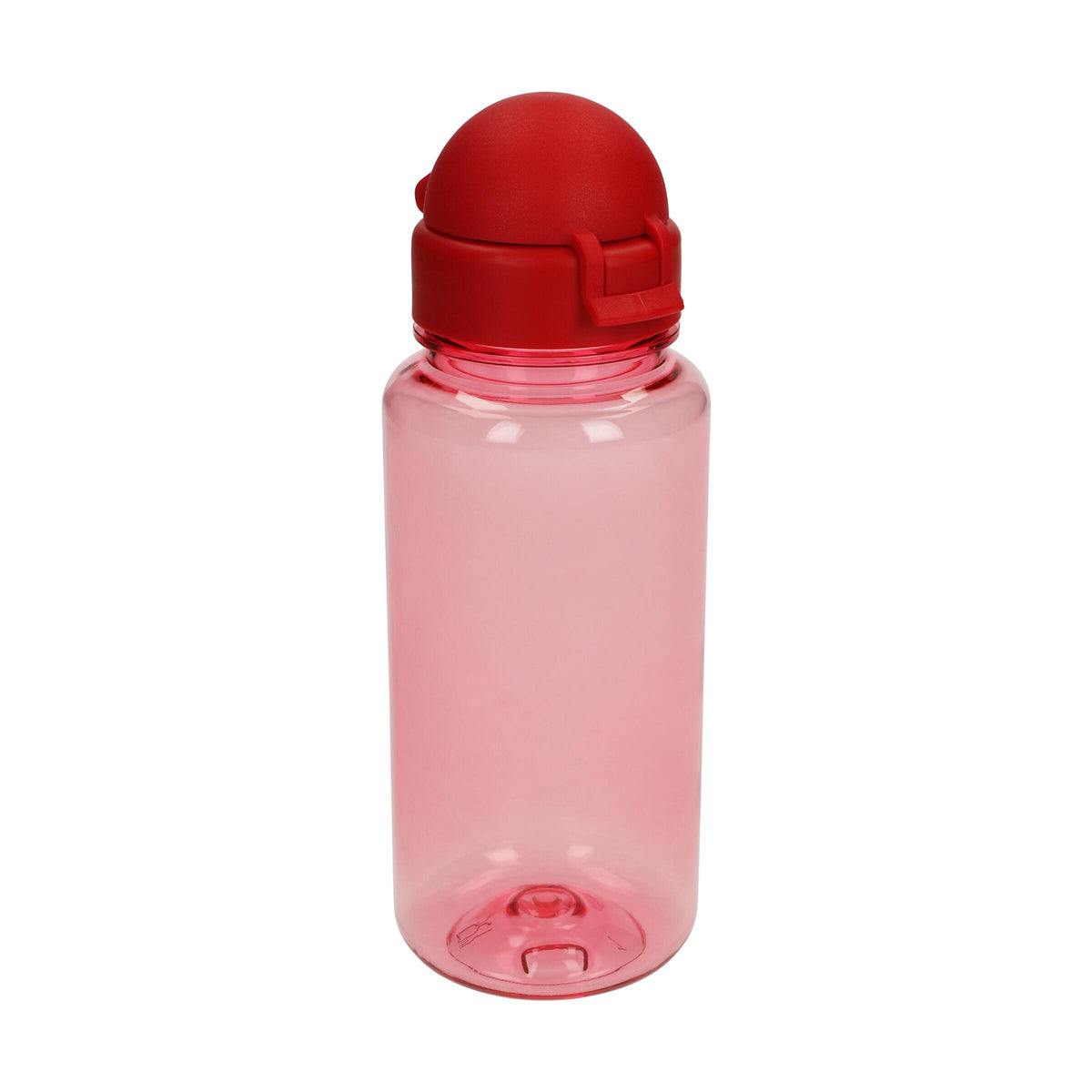 Trinkflasche „Junior“, 400 ml – Transparent rot / Rot