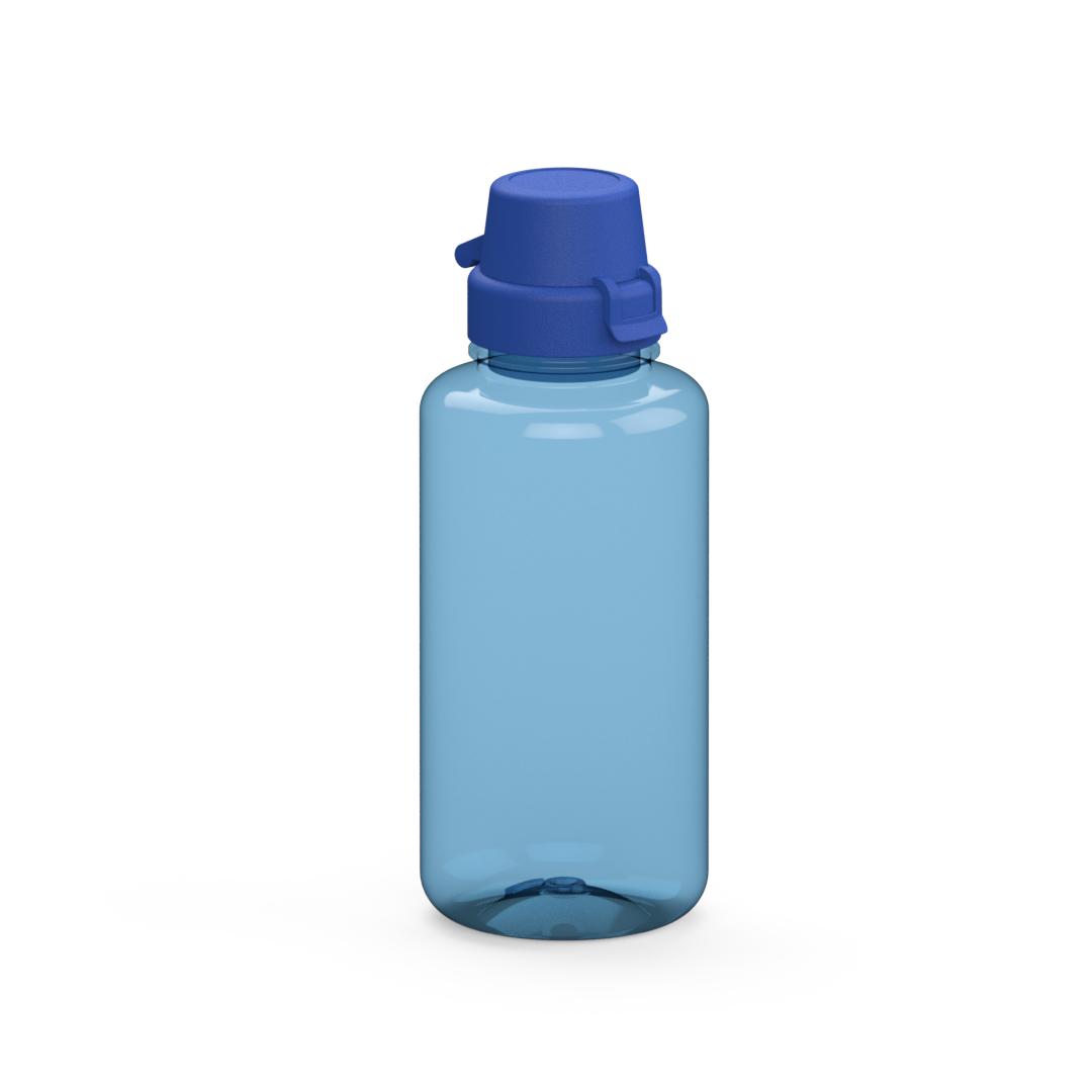 Trinkflasche „School“, 700 ml – Transluzent blau / Blau