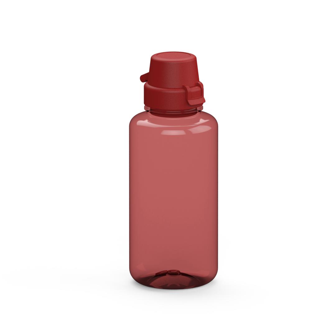 Trinkflasche „School“, 700 ml – Transluzent rot / Rot
