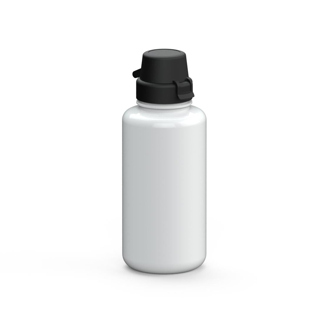 Trinkflasche „School“, 700 ml – Weiß / Schwarz