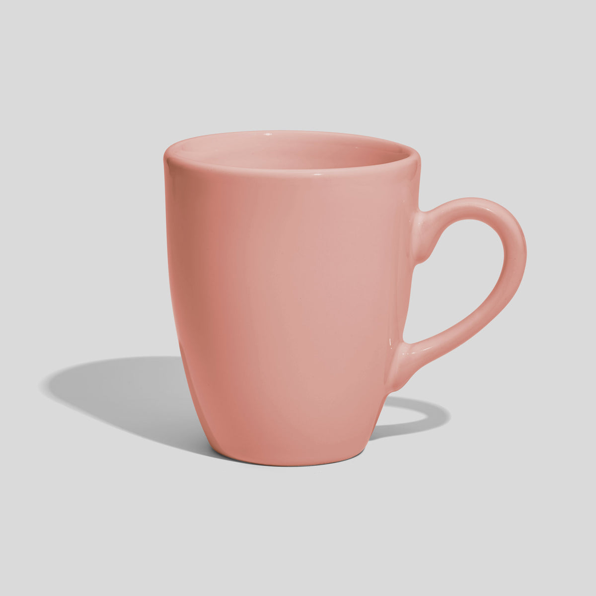 Tulpenförmige Kaffeetasse 250 ml mit Bogenhenkel – Rosa