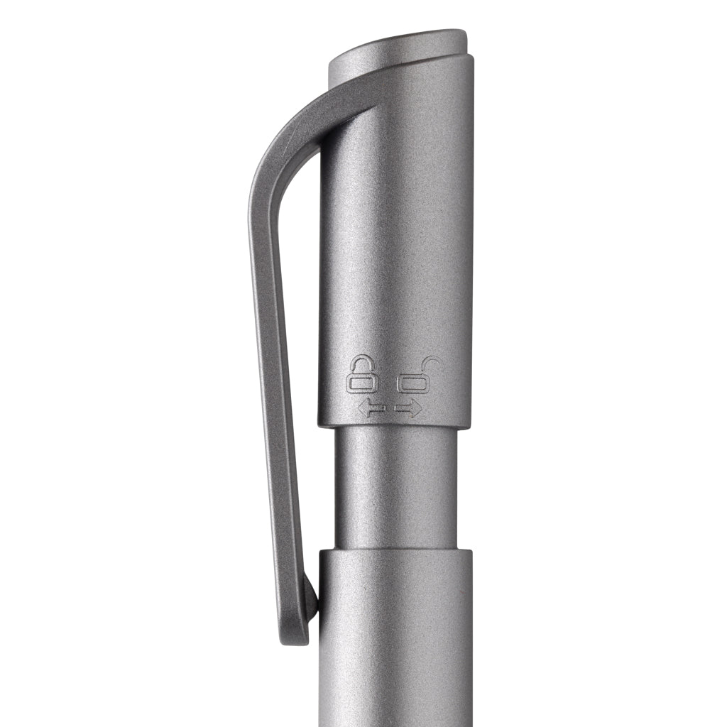 TwistLock Stift aus GRS-zertifiziert recyceltem ABS – silber