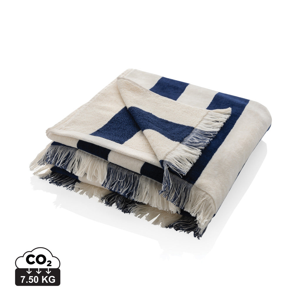 Ukiyo Aware™ Yukari XL Strandtuch 100x180cm – navy blau