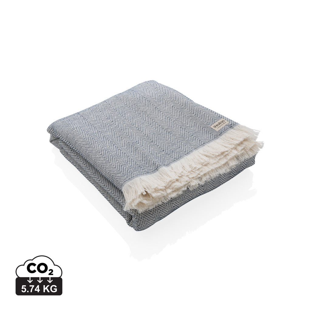Ukiyo Hisako AWARE™ Four Seasons Handtuch/Decke 100x180cm – navy blau
