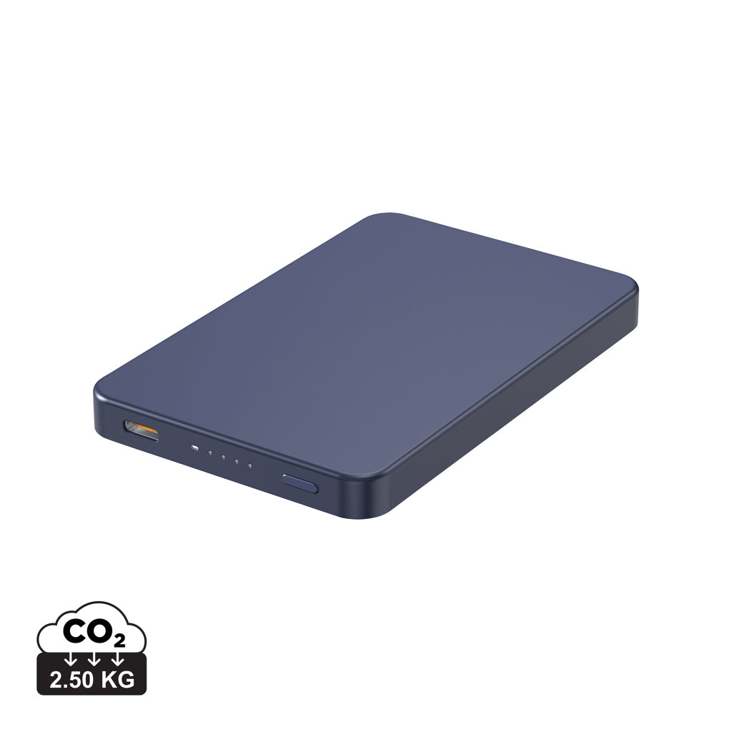 Urban Vitamin Marin 5.000mAh magnet. 15W Wireless Powerbank – blau