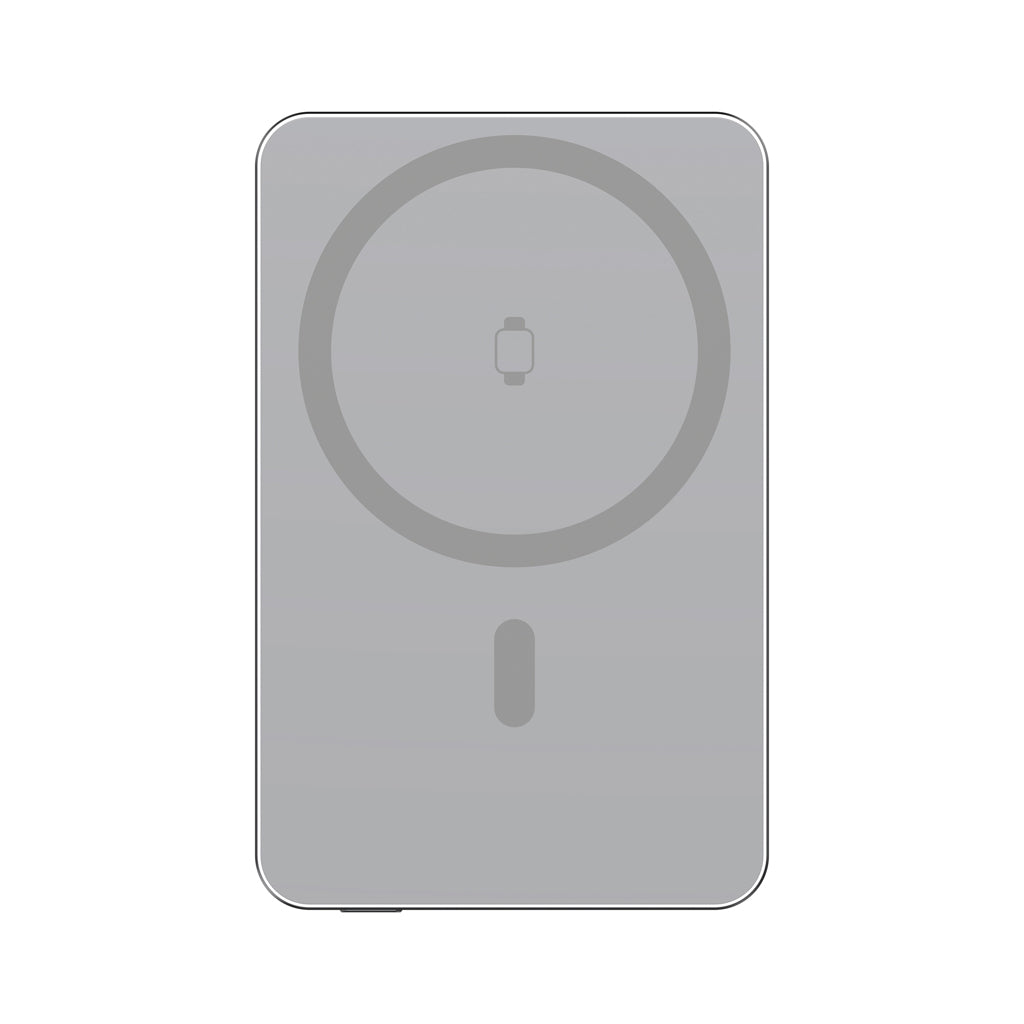 Urban Vitamin Marin 5.000mAh magnet. 15W Wireless Powerbank – silber