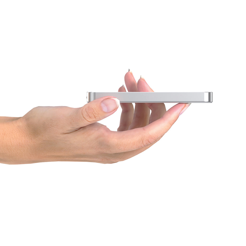 Urban Vitamin Marin 5.000mAh magnet. 15W Wireless Powerbank – silber