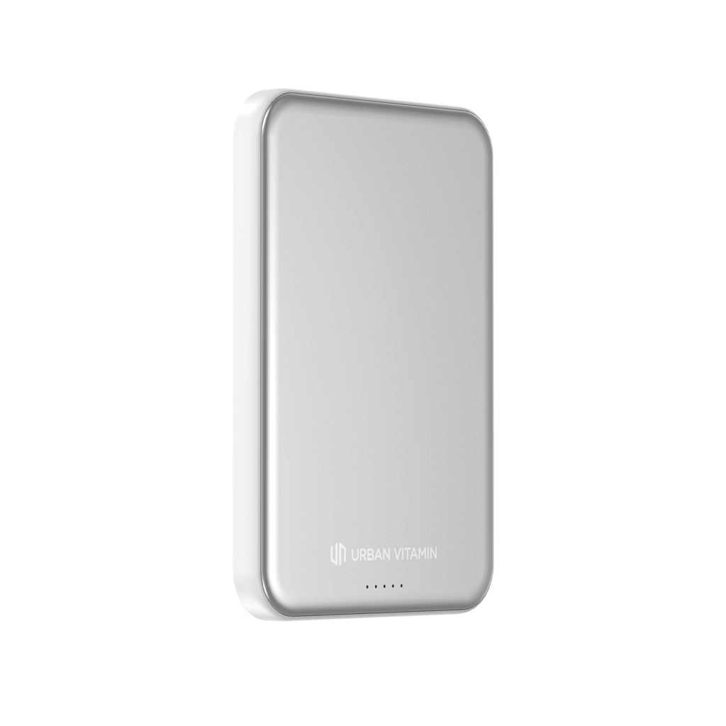 Urban Vitamin Pomona 5000mAh Qi2.2 25W magnetische Powerbank – silber