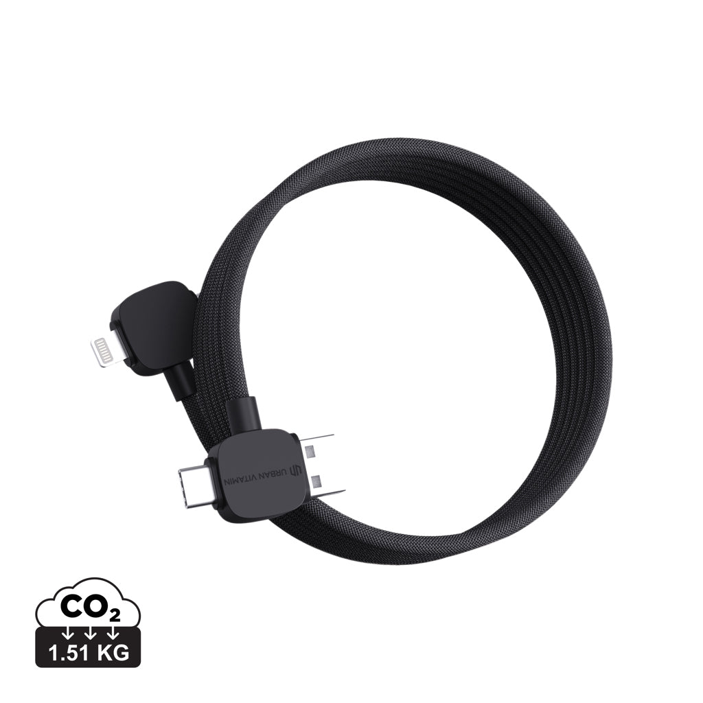 Urban Vitamin Stockton 65W magnet. Kabel RCS recyc. TPE/PET – schwarz