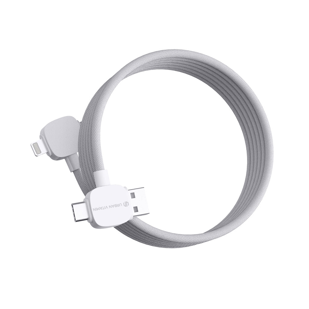 Urban Vitamin Stockton 65W magnet. Kabel RCS recyc. TPE/PET – weiß