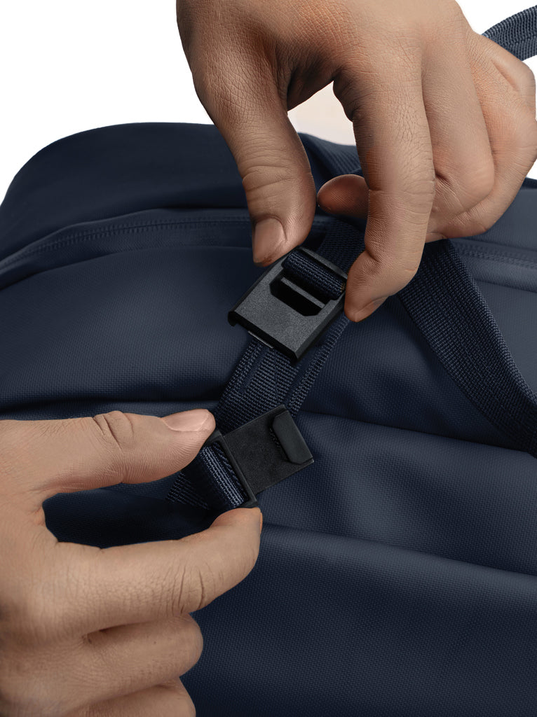Urban wasserabweisende Wochenendtasche – navy blau