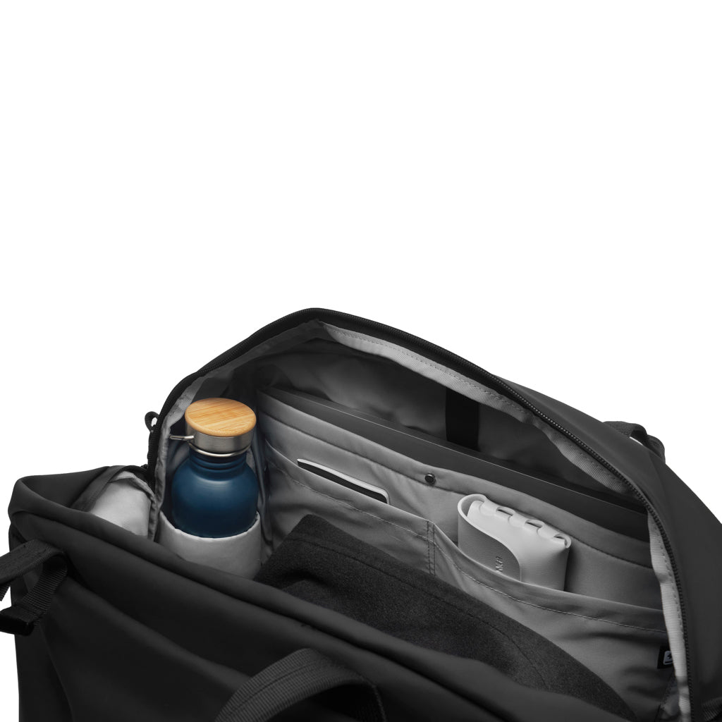 Urban wasserabweisende Wochenendtasche – schwarz