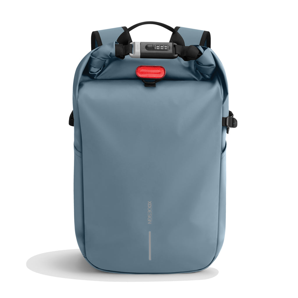 Urban wasserabweisender Anti-Diebstahl Rucksack – blau