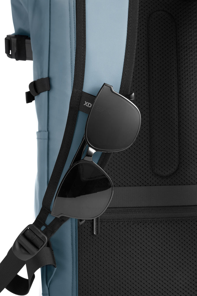 Urban wasserabweisender Anti-Diebstahl Rucksack – blau