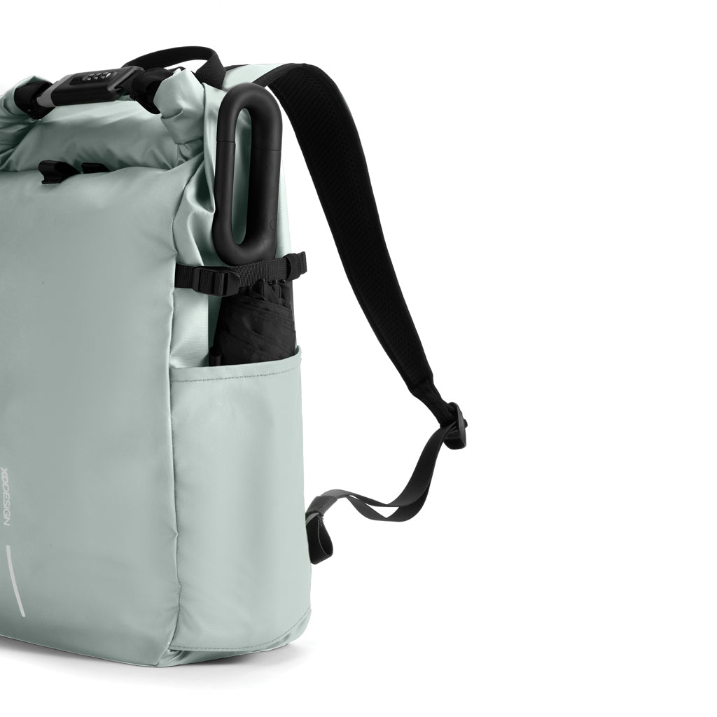 Urban wasserabweisender Anti-Diebstahl Rucksack – Iceberg green