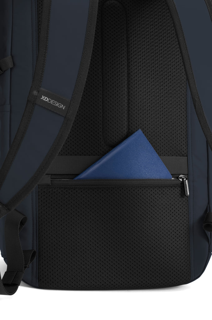 Urban wasserabweisender Anti-Diebstahl Rucksack – navy blau
