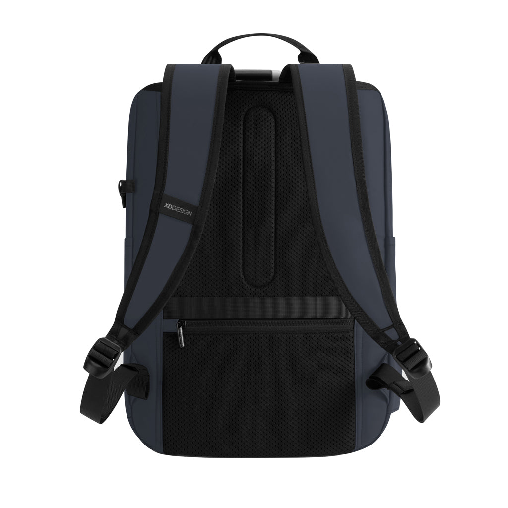 Urban wasserabweisender Anti-Diebstahl Rucksack – navy blau