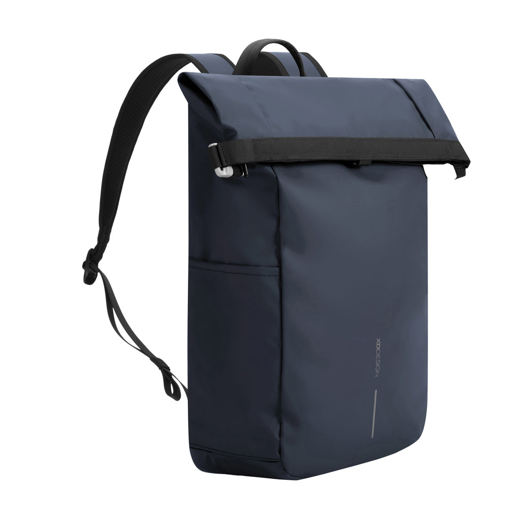 Urban wasserabweisender Anti-Diebstahl Rucksack – navy blau