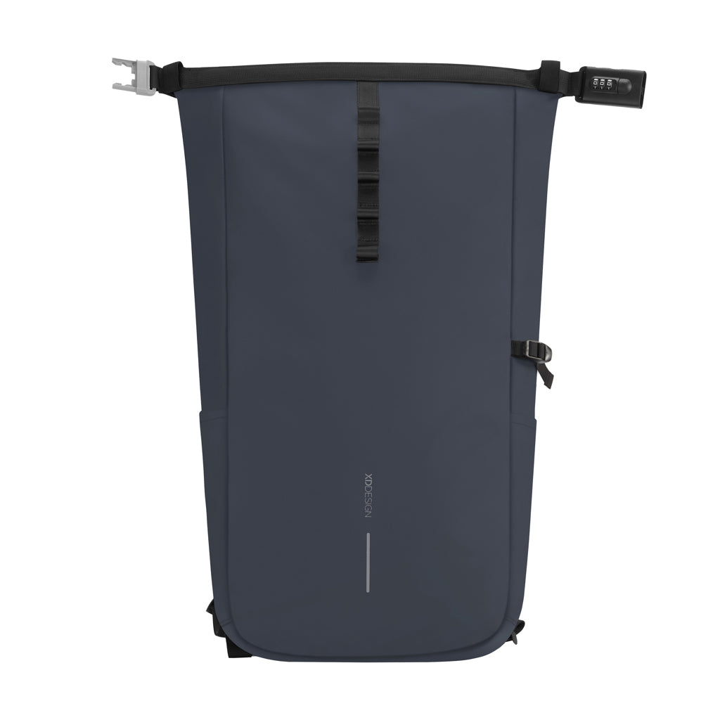 Urban wasserabweisender Anti-Diebstahl Rucksack – navy blau