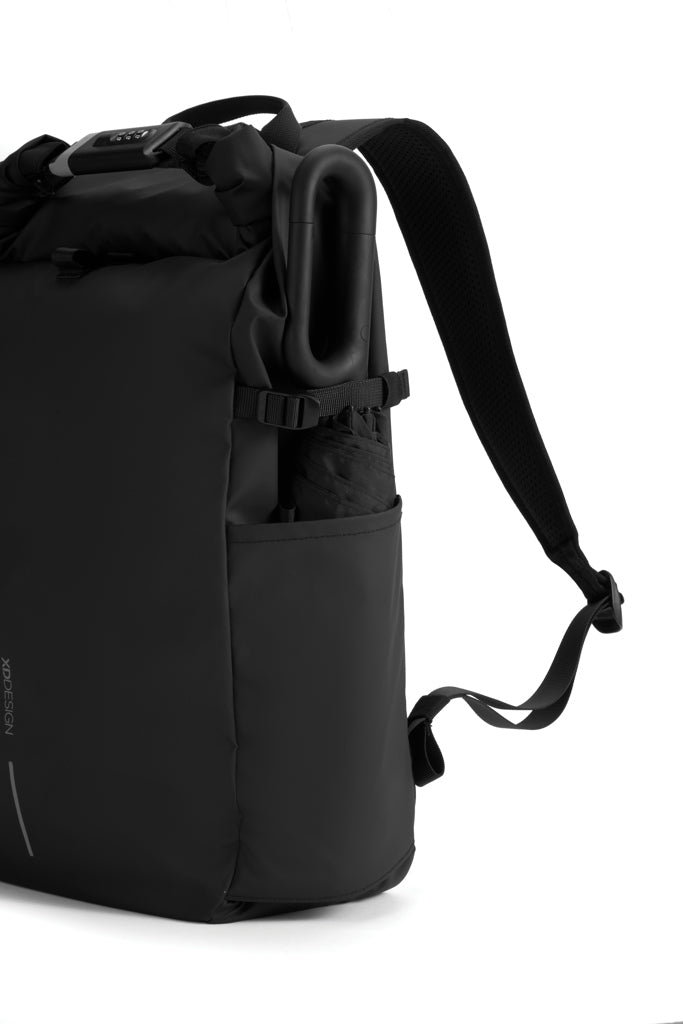Urban wasserabweisender Anti-Diebstahl Rucksack – schwarz