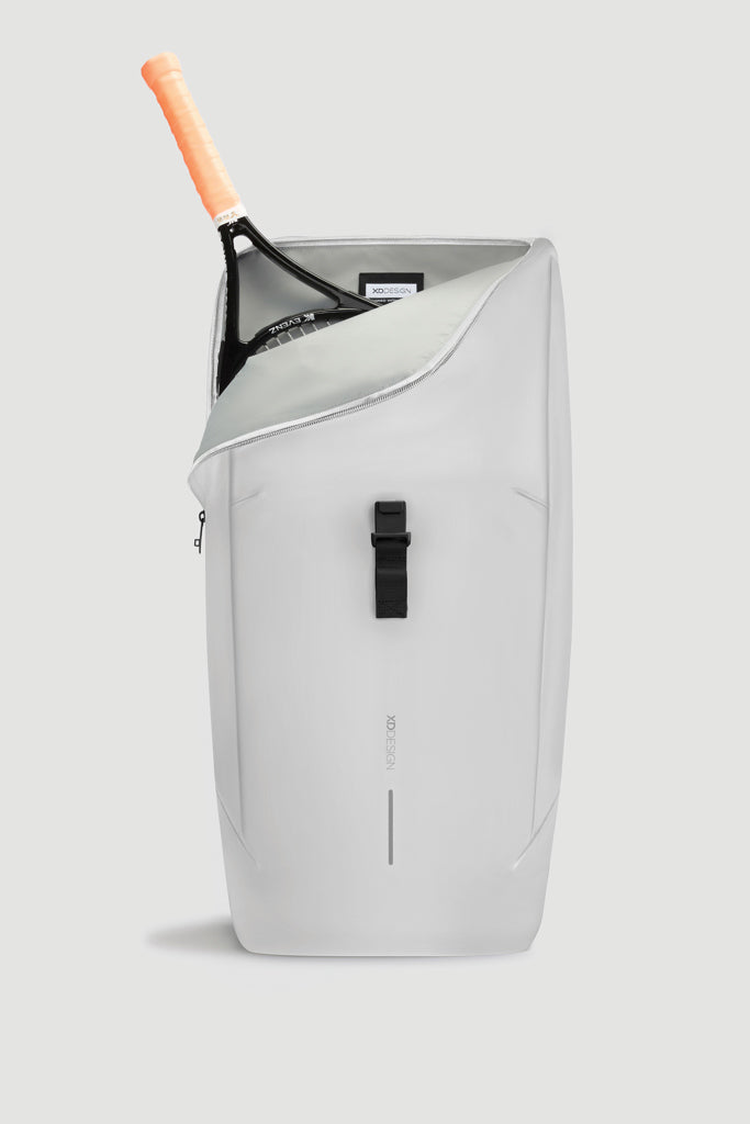Urban wasserabweisender Flap-Top Rucksack – off white