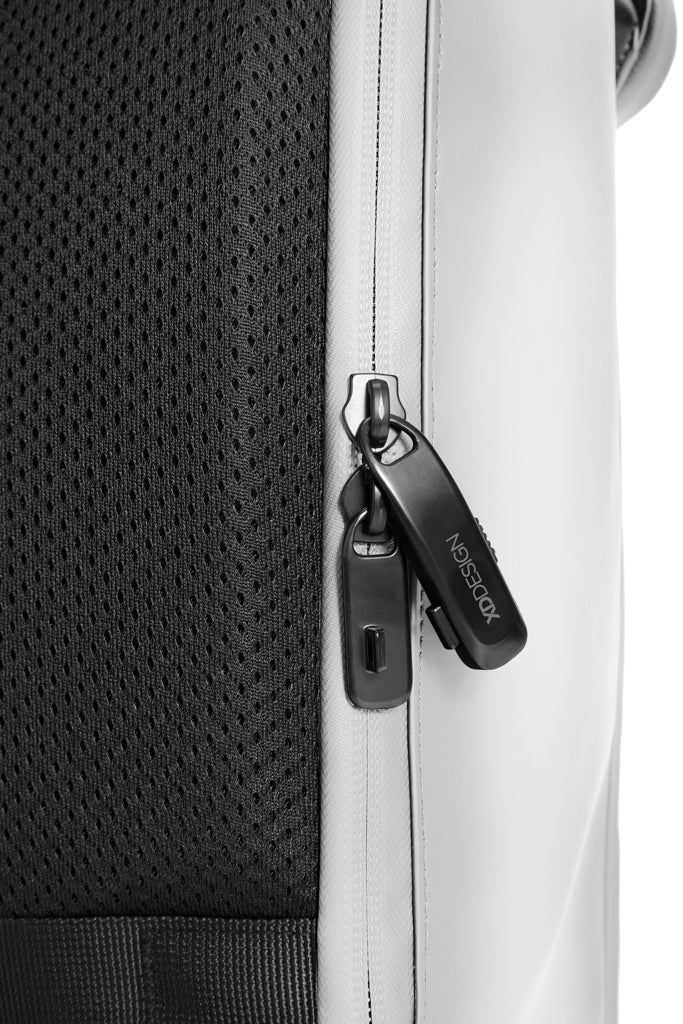 Urban wasserabweisender Flap-Top Rucksack – off white