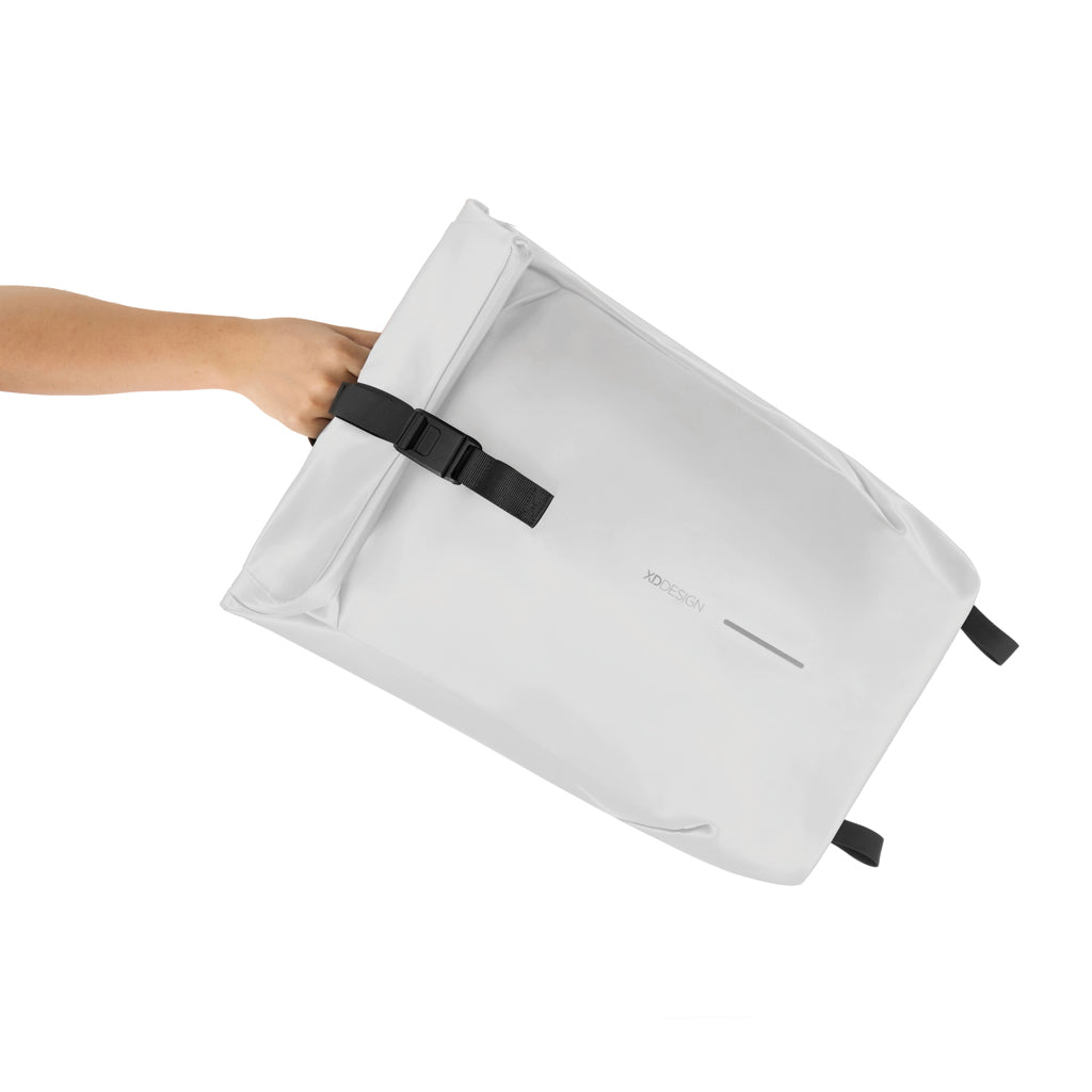 Urban wasserabweisender Flap-Top Rucksack – off white