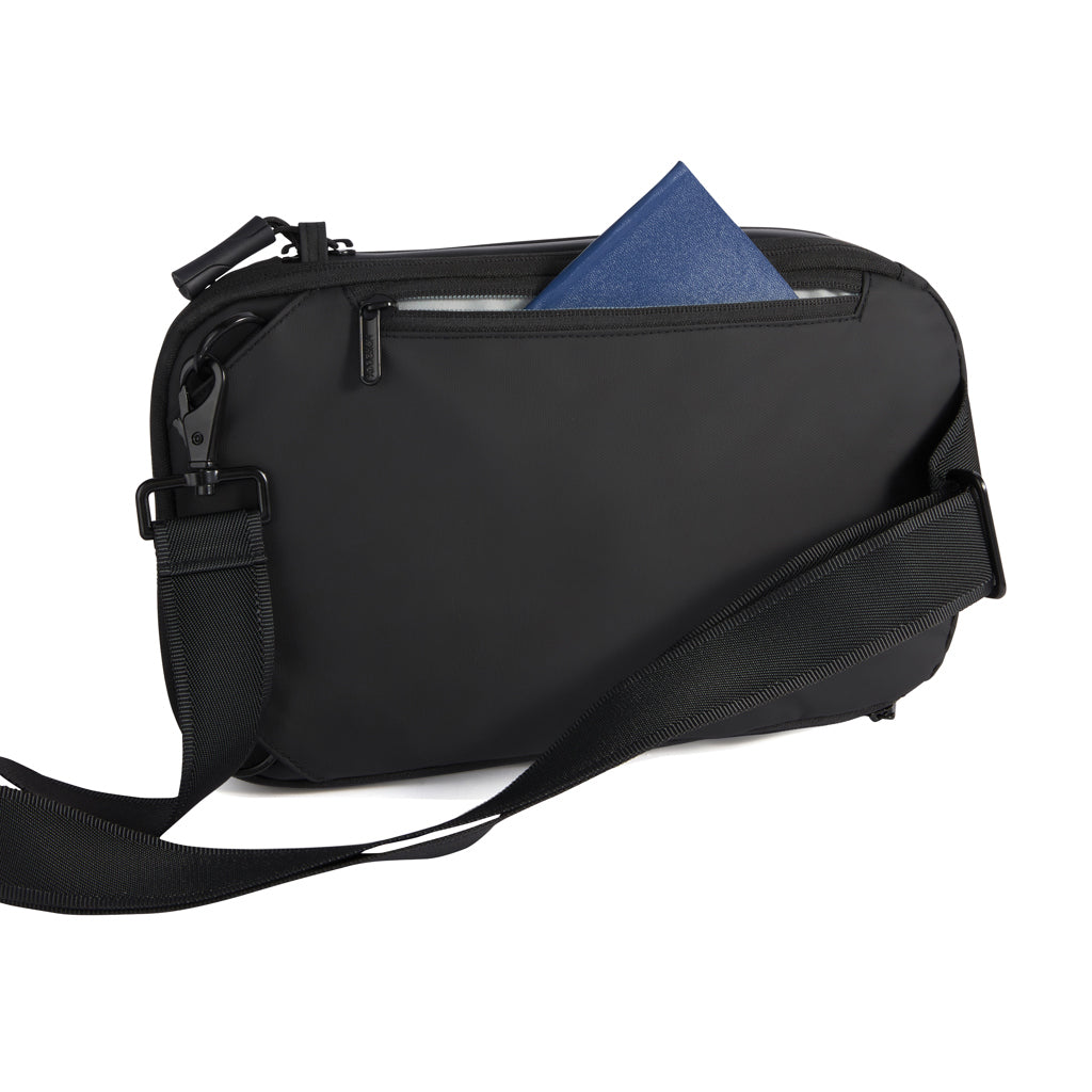 Urban wasserabweisender Sling-Bag – schwarz