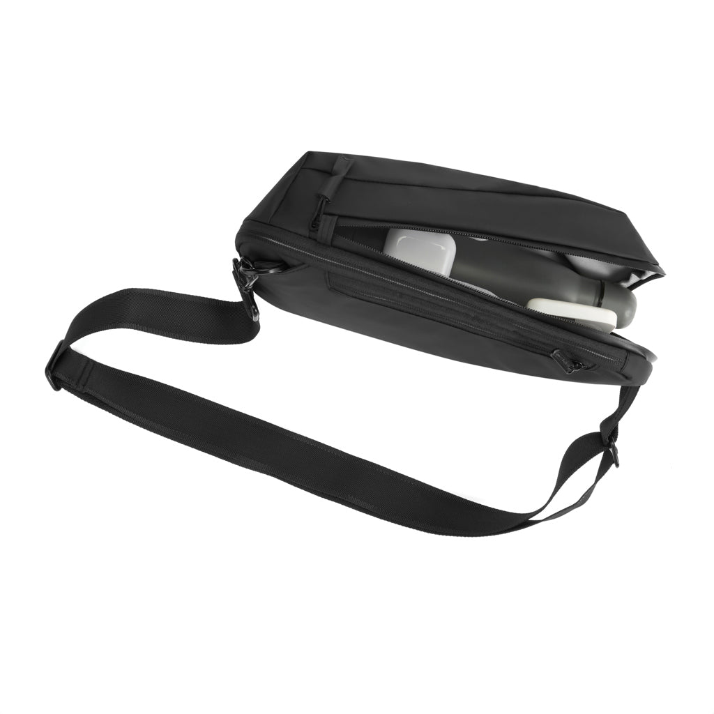 Urban wasserabweisender Sling-Bag – schwarz