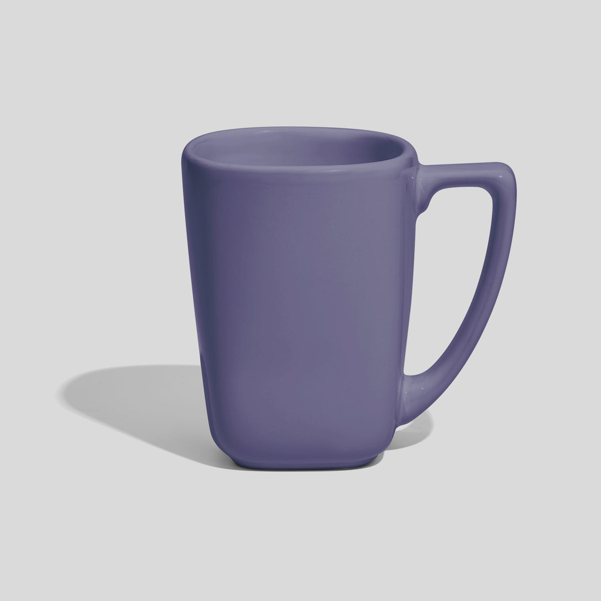Verjüngte Keramiktasse 240 ml mit Winkelhenkel – Lavendel