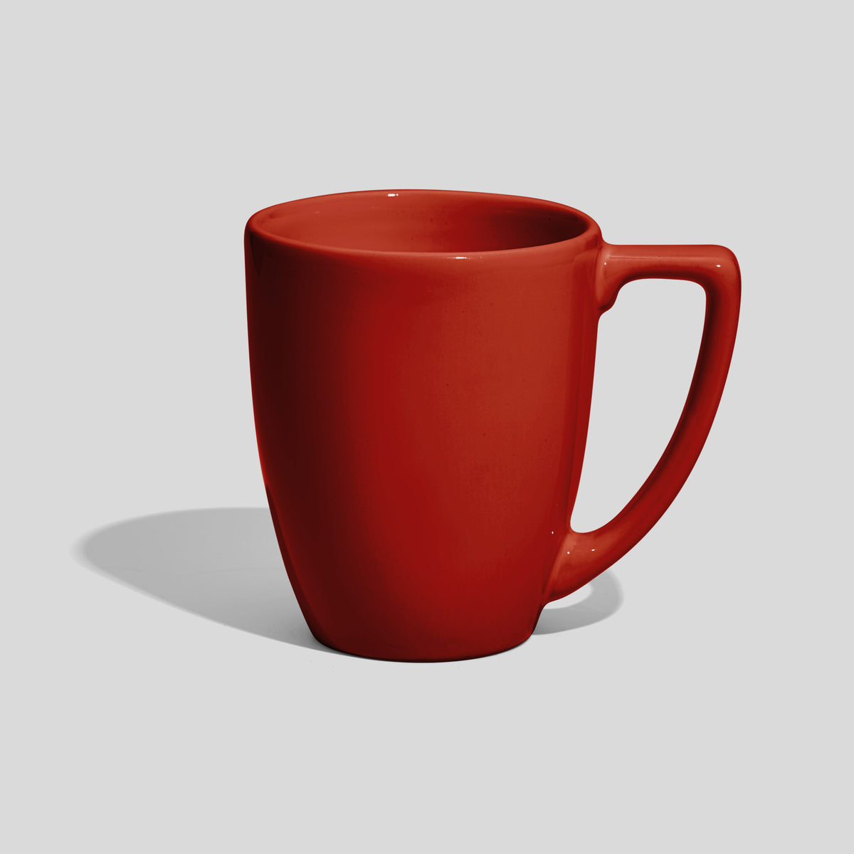 Verjüngte Keramiktasse 250 ml mit Trapezhenkel