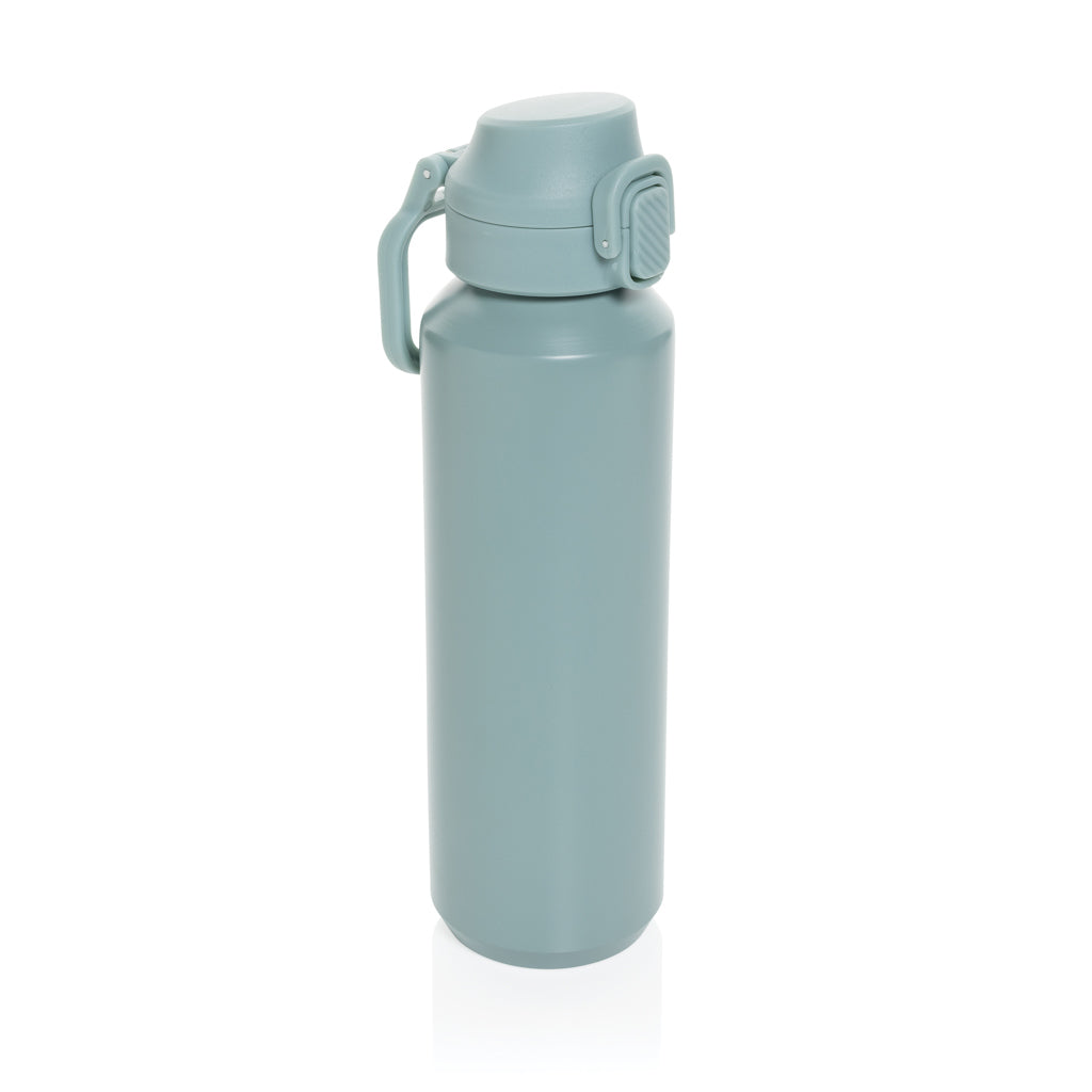 Via RCS Re-Steel Sportflasche mit Verschluss, 600ml – grün