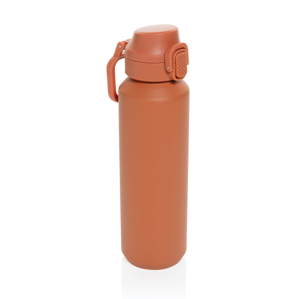 Via RCS Re-Steel Sportflasche mit Verschluss, 600ml – orange