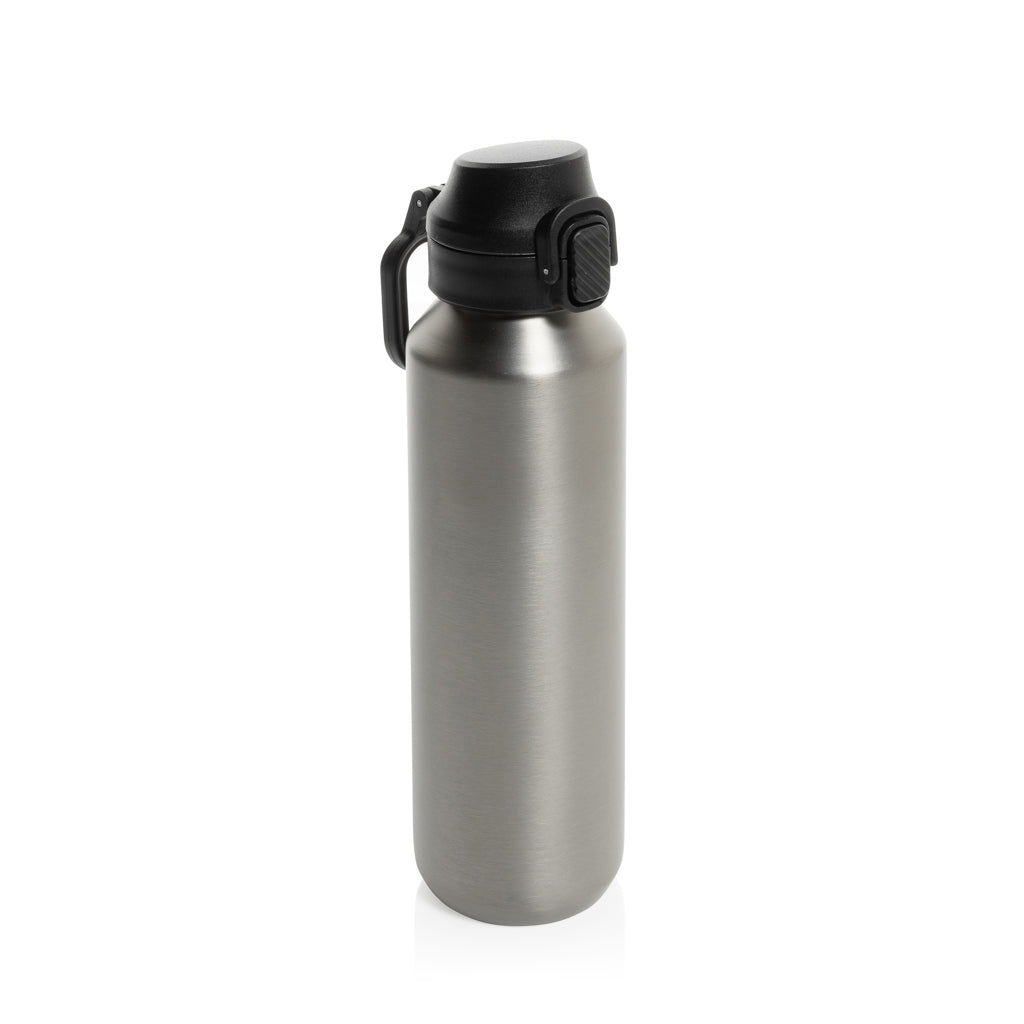 Via RCS Re-Steel Sportflasche mit Verschluss, 600ml – silber
