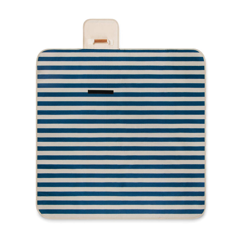 VINGA Alba GRS rPET kleine Picknickdecke – navy blau