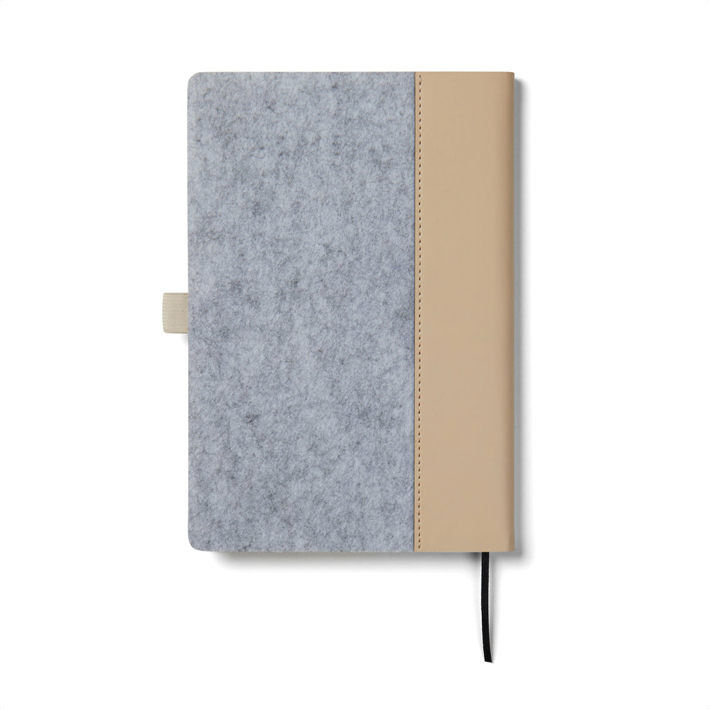 VINGA Albon A5-Notizbuch aus GRS recyceltem Filz