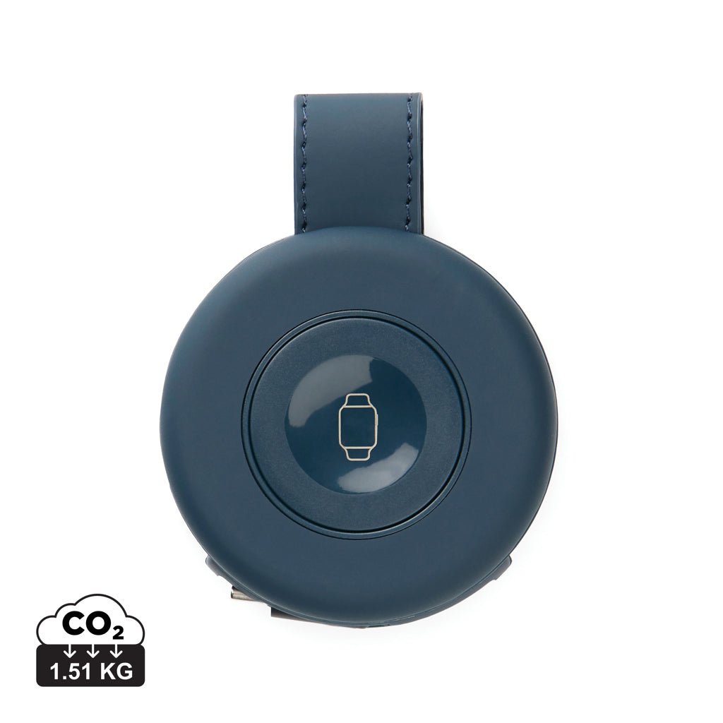 VINGA Baltimore 2-in-1 kabelloser 15W RCS Travel Charger – navy blau