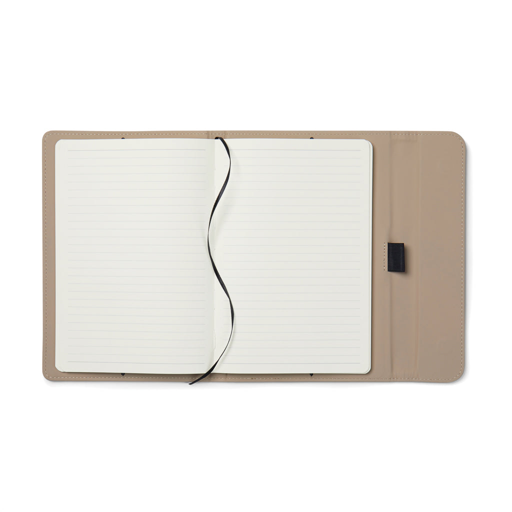 VINGA Baltimore GRS-zertifiziertes Papier & PU-Notizbuch – greige