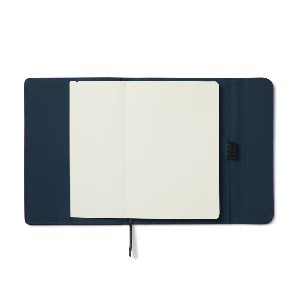 VINGA Baltimore GRS-zertifiziertes Papier & PU-Notizbuch – navy blau