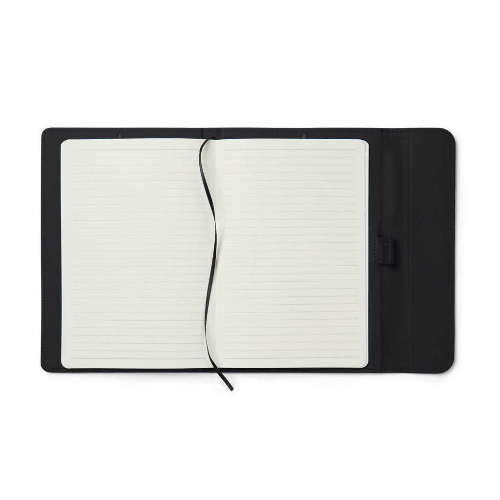 VINGA Baltimore GRS-zertifiziertes Papier & PU-Notizbuch – schwarz