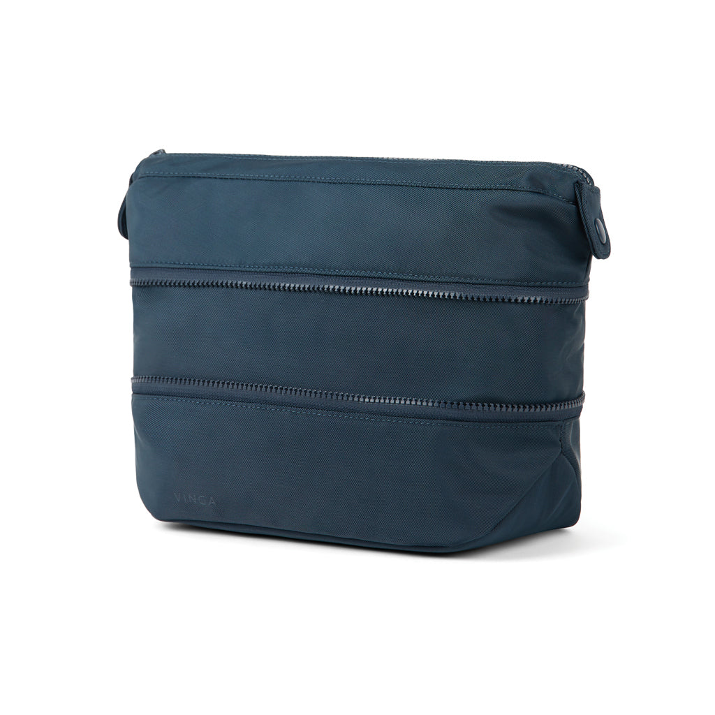 VINGA Baltimore Neo RCS – erweiterbarer Kulturbeutel – navy blau