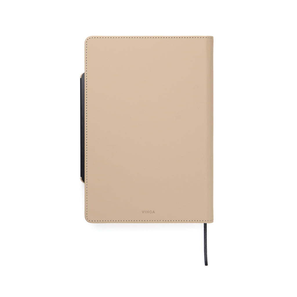 VINGA Baltimore RCS 4-in-1 nachfüllbares Notizbuch – greige