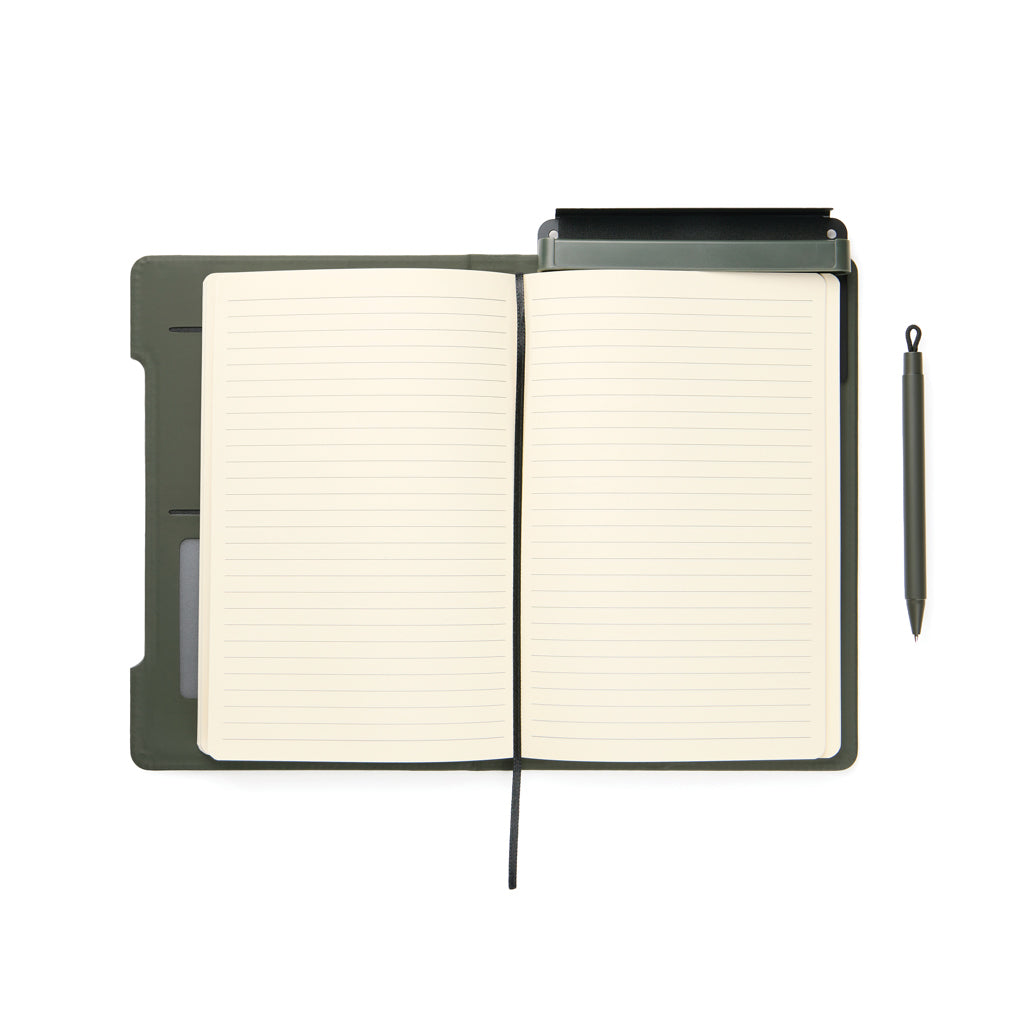 VINGA Baltimore RCS 4-in-1 nachfüllbares Notizbuch – grün