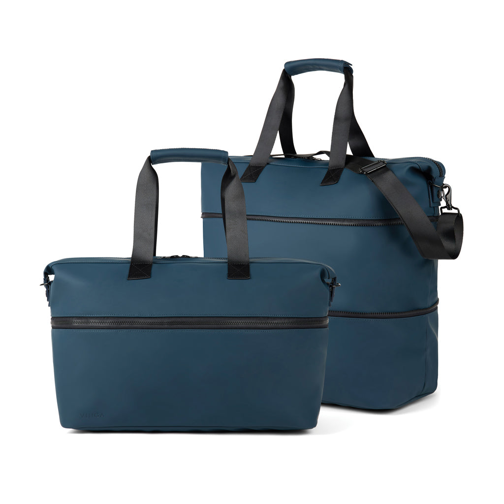 VINGA Baltimore RCS – erweiterbare Wochenendtasche – navy blau