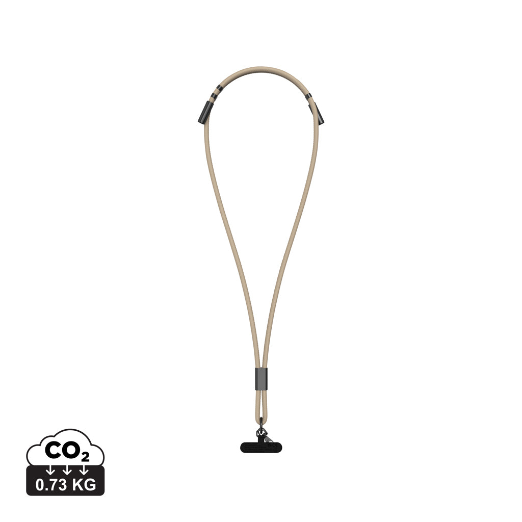VINGA Baltimore RCS Ladekabel/Lanyard – greige